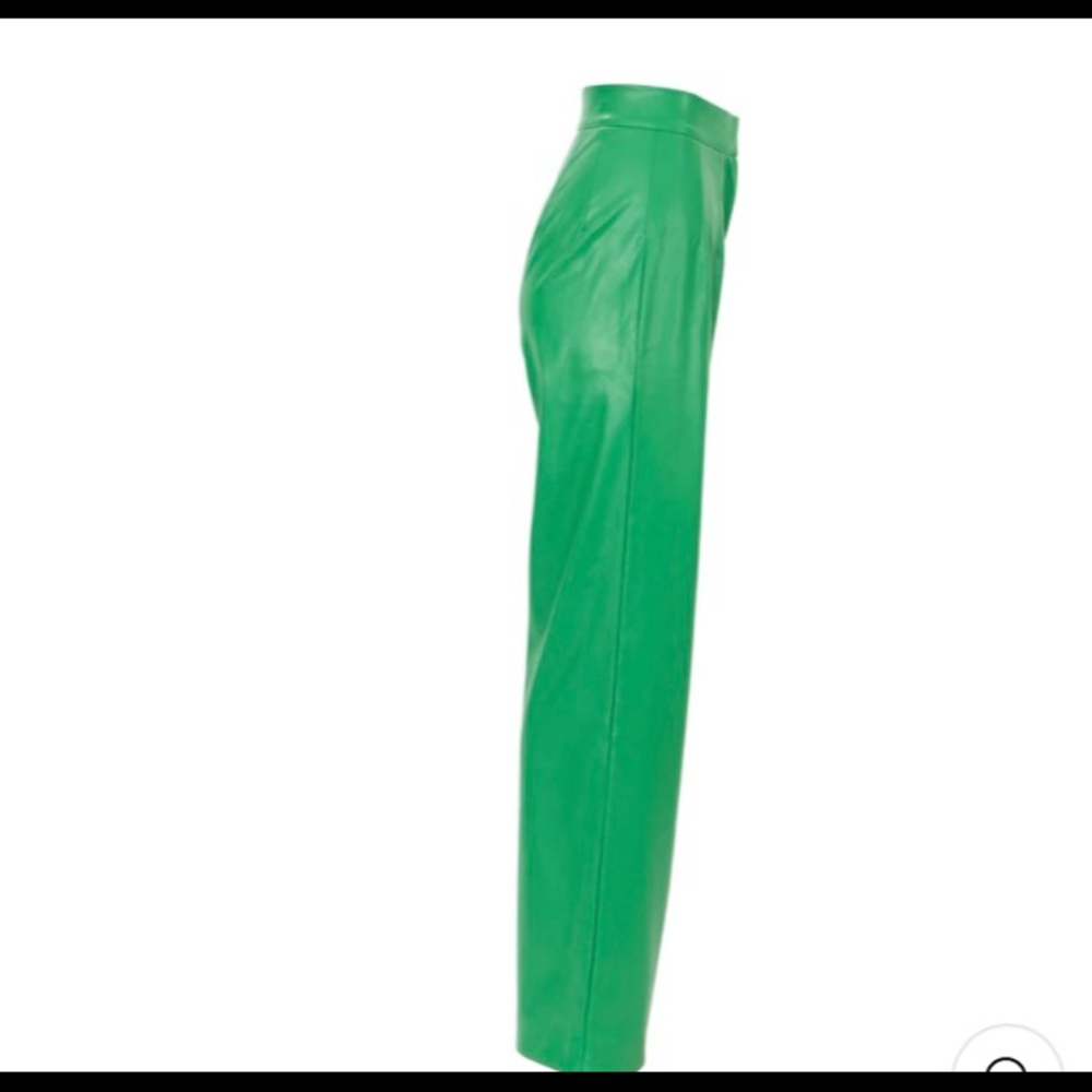 Long green suit pants